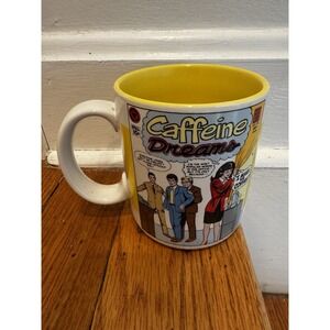 Vintage DC Comics Caffeine Dreams Comic book Art Mug 1985 Enesco 4'' Tall RARE